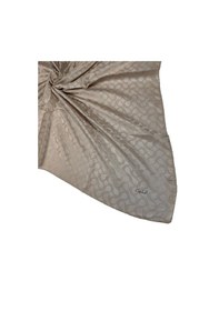 Resim Mim Eşarp Enba Jakarlı Geometrik Desenli Eşarp Açık Gold 