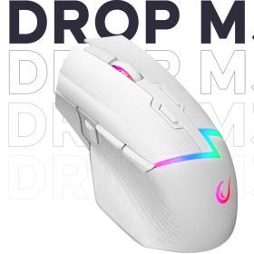 Resim Rampage Drop M3 Beyaz Rgb Şarjlı Kablolu/kablosuz 10000DPI 10D Gaming Oyuncu Mouse 