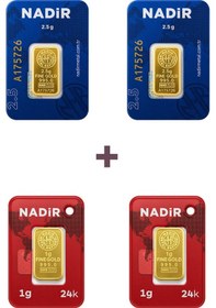 Resim Nadir Gold 24 Ayar 7 Gram Külçe Altın 2 Adet 2,5 Gram Külçe Altın + 2 Adet 1 Gram Külçe Altın 