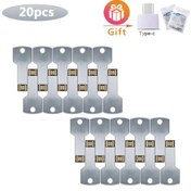 Resim 20 Adet Usb Flash Sürücü Flash Kalem Sürücü 128mb 256mb 1gb 4gb 8gb 16gb 32gb Silver Usb 2.0 128m Diğer 