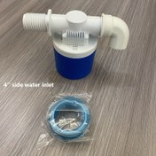 Resim 10.16 cm Otomatik Su Seviyesi Kontrolü Yüzer Vana - Elektrik Gerektirmez, PVC ve Paslanmaz Çelik Yapı, AB / ABD Konu Standartı, Su Tankları ve Kuleler için Dayanıklı Modern Tasarım, Tesisat Temelleri | Güvenli Konu Uyumu | PVC Valf, Su Yüzer Vanası 