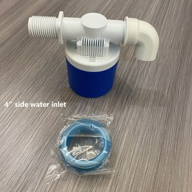 Resim 10.16 cm Otomatik Su Seviyesi Kontrolü Yüzer Vana - Elektrik Gerektirmez, PVC ve Paslanmaz Çelik Yapı, AB / ABD Konu Standartı, Su Tankları ve Kuleler için Dayanıklı Modern Tasarım, Tesisat Temelleri | Güvenli Konu Uyumu | PVC Valf, Su Yüzer Vanası 