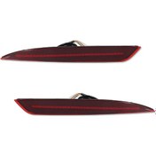 Resim Kıa Optima İçin K5 2016 2017 2018 Kırmızı Led Araç Arka Tampon Reflektörler Red Lens Red Lens 