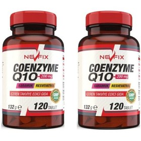 Resim Koenzim Coenzyme Q10 200 Mg 120 Tablet X 2 Kutu 