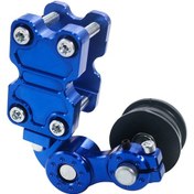 Resim Youtek Motosiklet Zincir Regülatörü, Evrensel Tensioner, Alüminyum Gövde, Atv/off-road Uyumlu, Mavi 