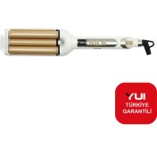 Resim Yui DHS1868W Seramik Su Dalgası Wag Saç Maşası (Yui Türkiye Garantili) 