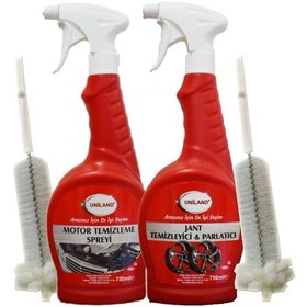 Resim Uniland Jant Temizleyici ve Motor Temizleme Spreyi 2'Li Set 