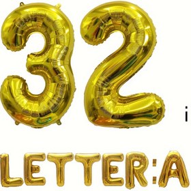 Resim 1 adet 81.28 Cm Altın Harf A-Z Folyo Balon, Düğün Dekoru, Doğum Günü Partisi Dekoru, Yıldönümü Dekoru, Mezuniyet Dekoru, Tatil Dekoru, Anneler Günü Dekoru, Kapalı Açık Dekor, Ev Dekoru, Oda Dekoru 