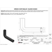 Resim IBRAS 65412 Dirsek Hortumu Q 45Mm 15Cmx25Cm 