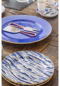 Resim Güral Porselen 6 Parça Pasta Seti El Dekoru 