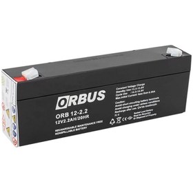 Resim ORBUS 12 VOLT 2.2 AMPER YATAY AKÜ-178*34*60 mm-900 GRAM 