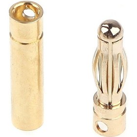 Resim Pazly 4.0mm Bakır Muz Fiş Seti - 10 Çift Altın Sarı Rc Motor Esc Pil Bağlantısı 