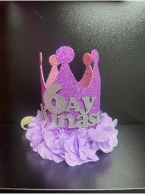 Resim OGELAPARTY 6 AY KINA TACI - KINA TACI - EVA TAC - DOĞUM GÜNÜ TACI 