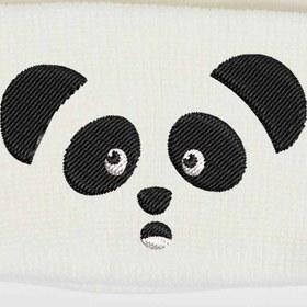 Resim Panda Nakışlı Bere - Beyaz 
