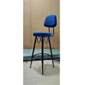 Resim J&S Quality Yeni Tasarımı Ile Kumaş Döşeme 65 Cm. Oturumlu Metal Iskelet Konik Ayaklı Bar Taburesi. 