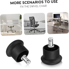Resim Depolife Ofis Büro Koltuk Tekerlek Için 5 Adet Sekmanlı Teker Sabit Çalışma Koltuğu Sabitleyici 
