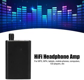Resim CCYLEZ HiFi Kulaklık Amplifikatörü, 600mAH Şarj Edilebilir Pilli 3.5mm AUX Kulaklık Amplifikatörü, MP3, MP4, tablet, müzik çalar, akıllı telefon, bilgisayarlar için HiFi Kulaklık Amplifikatörü 