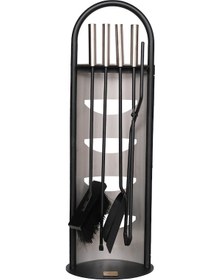 Resim 5 Li Lüx Ithal İnox Standlı Şömine-soba Maşa Takımı Aksesuar Set 