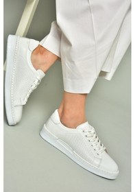 Resim Fox Shoes U555025203 Beyaz Hakiki Deri Kadın Spor Ayakkabı Sneakers Beyaz-hakiki Deri Çok Renkli 