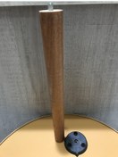 Resim 10 ADET 30CM CEVİZ RENK Konik Zigon Sehpa Ayak Ve Plastik Aparatı 