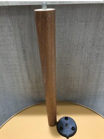 Resim 10 ADET 30CM CEVİZ RENK Konik Zigon Sehpa Ayak Ve Plastik Aparatı 