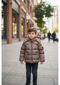 Resim Benitto Kids Erkek Bebek Şişme Mont 51374 Kahve 