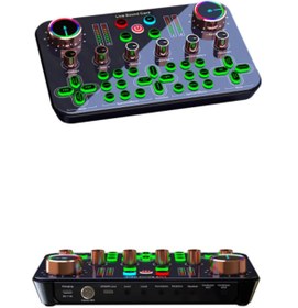 Resim KEEPRO Profosyonel canlı yayın ses kartı ses kayıt mixeri canlı yayın mixeri 