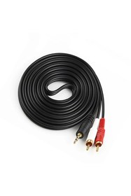 Resim aogo 3 mt Stereo Lale Kablo Ses Sistemi Kablosu Aux Rca 3m Stereo 2 Rca Erkek Kablo 3.5 mm 