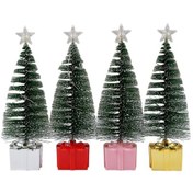 Resim Suntek 4x Mini Yılbaşı Ağacı Işıklı Küçük Şişe 16 Santim 