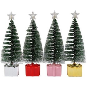 Resim Suntek 4x Mini Yılbaşı Ağacı Işıklı Küçük Şişe 16 Santim 