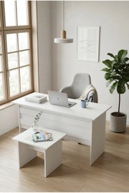 Resim Robin Home Verona Ab Ofis Büro Masa Takımı Beyaz 