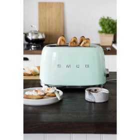 Resim Smeg Pastel Yeşil 2X1 Ekmek Kızartma TSF01PGEU 