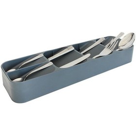 Resim 5 Bölmeli Kaşıklık Çekmece Içi Kaşık Düzenleyici Çekmece Içi Kaşıklık - antrasit 