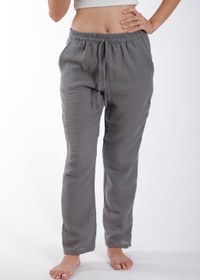 Resim Botex %100 Pamuk Müslin Pijama Pantolon - XXL / Mürdüm 