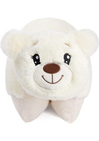Resim 2'si 1 Arada Uyku Arkadaşı Teddy Ayı Oyuncak - Yastık Krem 