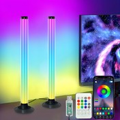 Resim 2 Adet USB LED Şerit, Müzik Senkronizasyonlu, Uygulama ve Uzaktan Kumandalı, 2'si 1 Arada USB Güç Kaynağı, RGB Renk Değiştirme Fonksiyonu, 8 Sahne Modu, Zamanlayıcı Özellikli, Akıllı TV Dekoru, Bilgisayar Oyun Atmosferi, Parti ve Tatil Aydınlatmaları 