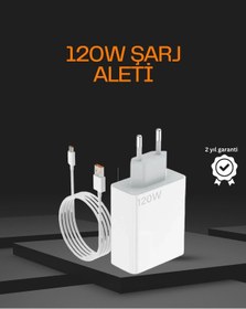Resim 120 Watt Type C Şarj Başlığı Poco X3 X4 X5 Pro Uyumlu 