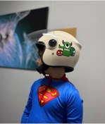 Resim OKYANUSMOTO MOTOSİKLET ÇOCUK KASKI BEYAZ 