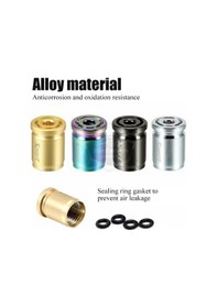 Resim Kilitlemeli Sibop Kapağı Alyanlı Sibop Kapağı Araba Motosiklet Bisiklet Metal Sıkmalı Mavi 4 Lü Set 00 Şüscaroto Aksesuar 