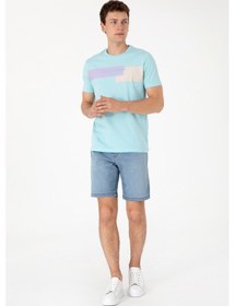 Resim U.S. Polo Assn. Erkek Açık Mavi Jean Şort 50301857-DN0030 