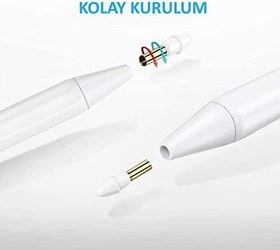 Resim Dijital Şarjlı Avuç İçi Algılamayan Stylus Yedek Kalem Ucu Stylus Pen Spare Tip Yedek Uç 