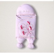 Resim Bebek Kundağı Unisex Bebek Dış Kundak Battaniyesi Uyku Tulumu Hastane Çıkışı Kundak Battaniye Pembe 