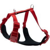 Resim Doggie Havalı Dokuma Köpek Göğüs Tasması M 2x45-55cm Kırmızı 