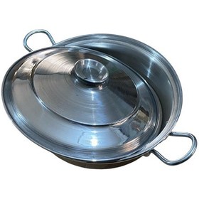 Resim Mobilreyon Alüminyum Kızartma,pilav,karnıyarık,kamp Tavası -kapaklı Tava-32 Cm 5-6 Kişilik Gümüş 