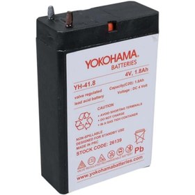 Resim Yokohama Yh-41.8 4 Volt - 1.8 Amper Akü (50x76x22 Mm) 