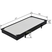 Resim BOSCH 1987432164 POLEN FİLTRESİ i10 08- / PICANTO 04- 