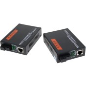 Resim Flameer 2x 1000M Harici Ethernet Medya Dönüştürücü Tek Modlu Fiber Alıcı Verici (Yurt Dışından) 