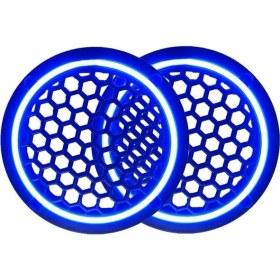 Resim SOUNDERS Neon Işıklı 16 cm Hoparlör ve Midrange Kapağı - 2 Adet - Mavi 