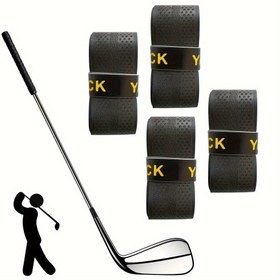 Resim 4 adet Golf Kulübü Kayışı, Kaymaz, Dayanıklı, Şok Emici ve Teri Emici Bantlar, Çeşitli Tutma Türleri İçin Uygundur 