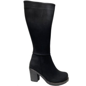 Resim Leona 2503-21 Deri Trend Fashion Kadın Çizme Siyah 